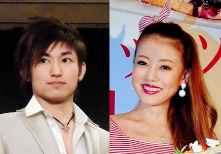 才賀紀左衛門（左）・あびる優夫妻