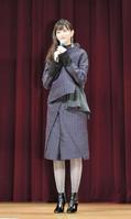 イベントに登場した中条あやみ＝東京・和洋九段女子中学校（撮影・開出牧）