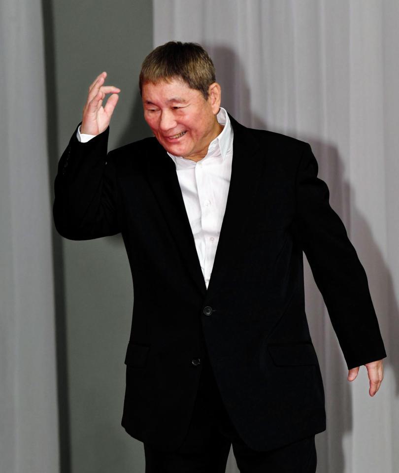 大河ドラマで古今亭志ん生を演じるビートたけし＝東京都渋谷区のＮＨＫ（撮影・出月俊成）