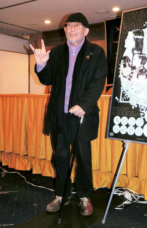 　会見した大林宣彦監督＝東京・有楽町の外国特派員協会