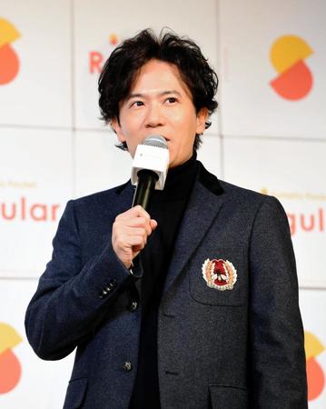 イベントでトークをする稲垣吾郎＝グランドハイアット東京（撮影・開出牧）