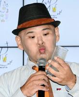 芸能活動復帰後初となるイベントに登場した安田大サーカスのＨＩＲＯ＝東京・赤坂のベクトルスタジオ（撮影・堀内翔）