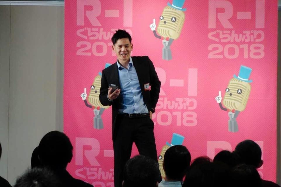 　「Ｒ－１ぐらんぷり２０１８」１回戦に出場したカンテレの坂元龍斗アナウンサー