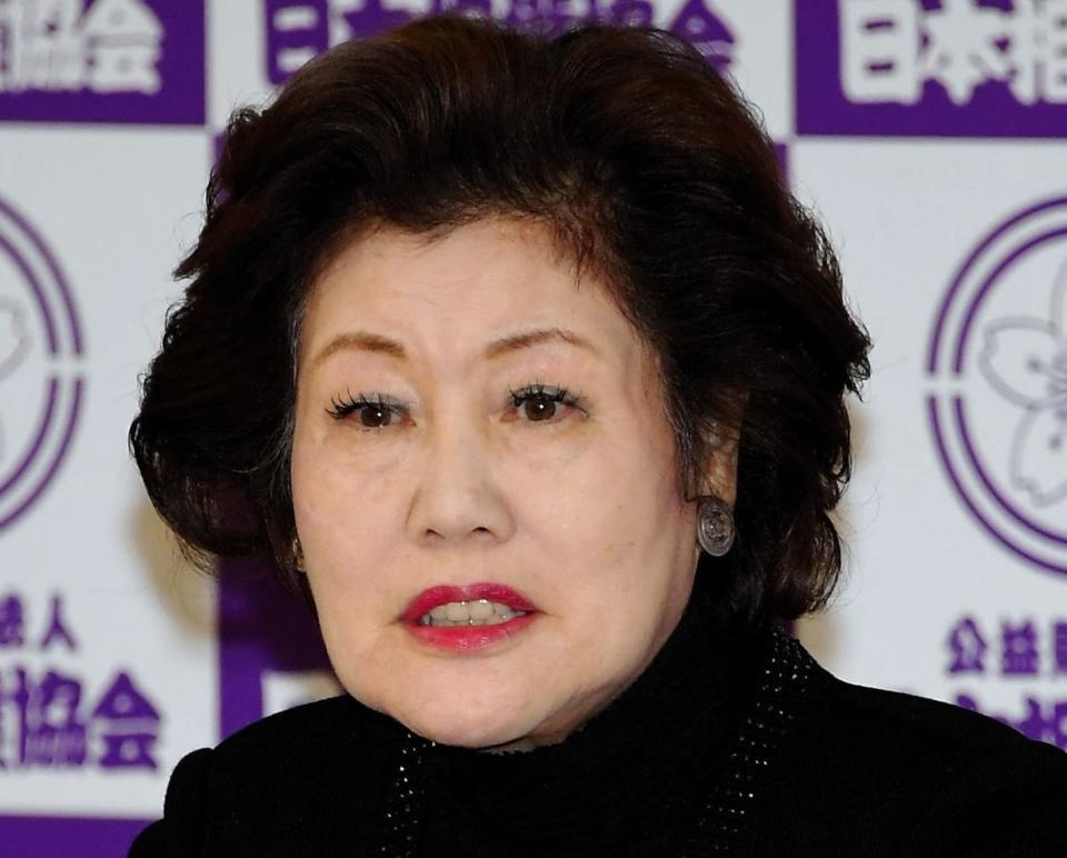 貴乃花親方の理事解任について語った池坊保子議長＝両国国技館（１月４日撮影）