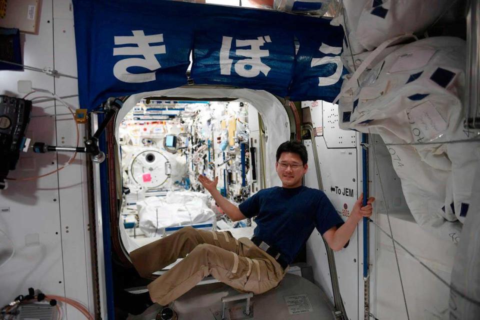 　国際宇宙ステーションの金井宣茂さん（本人のツイッターから）