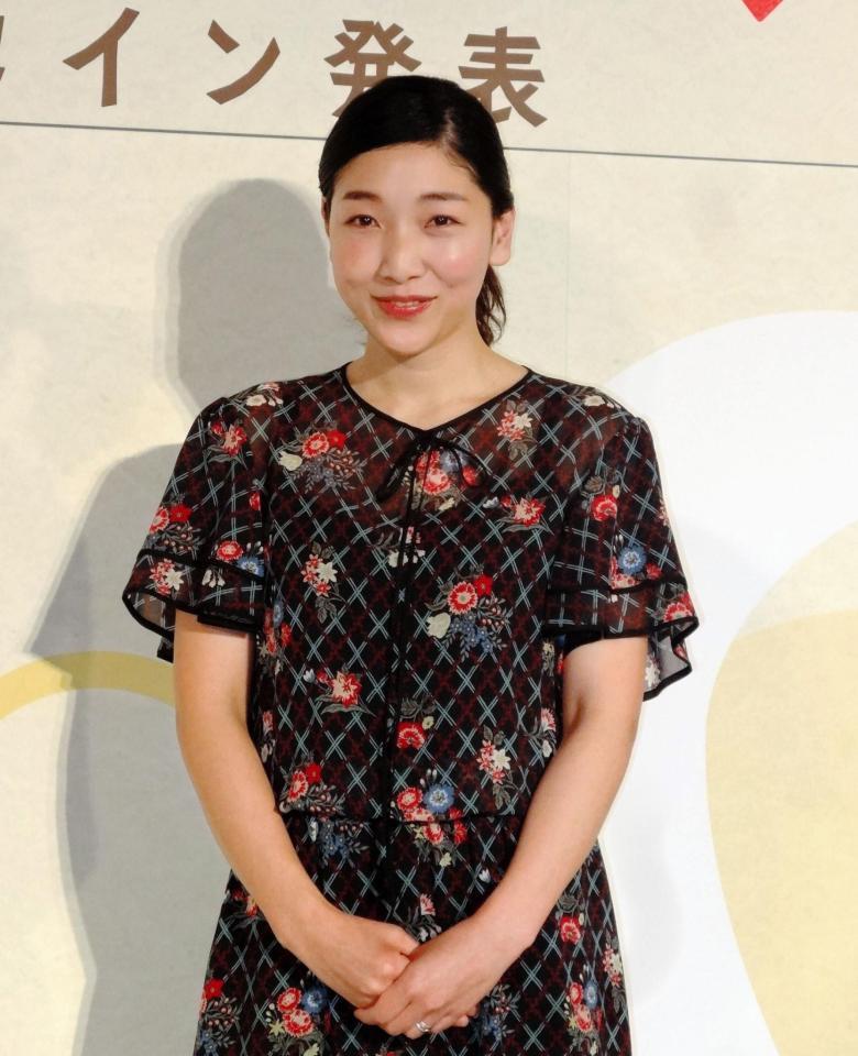 　会見を行った安藤サクラ＝ＮＨＫ大阪放送局