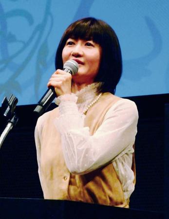 　「ネクストリボンプロジェクト２０１８」でがんの再々発を告白した古村比呂＝都内