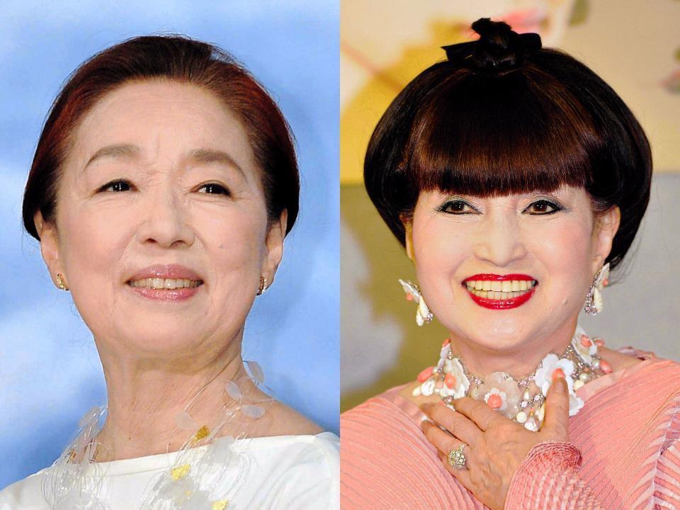 宮本信子（左）と黒柳徹子