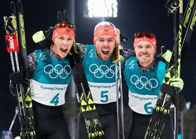 【写真】平昌五輪の複合団体に「ドイツの黒い三連星」