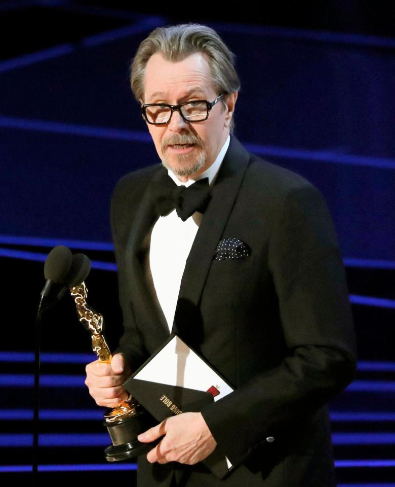 第90回アカデミー賞で主演男優賞に選ばれたゲイリー・オールドマンさん＝４日、米ハリウッド（ロイター＝共同）