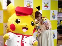 ポケモンセンター＆カフェのオープニングセレモニーに登場した菊地亜美＝東京・日本橋の高島屋