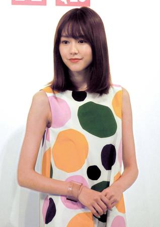 　「ＵＮＩＱＬＯ×Ｍａｒｉｍｅｋｋｏ」新製品発表会に登場した桐谷美玲＝都内