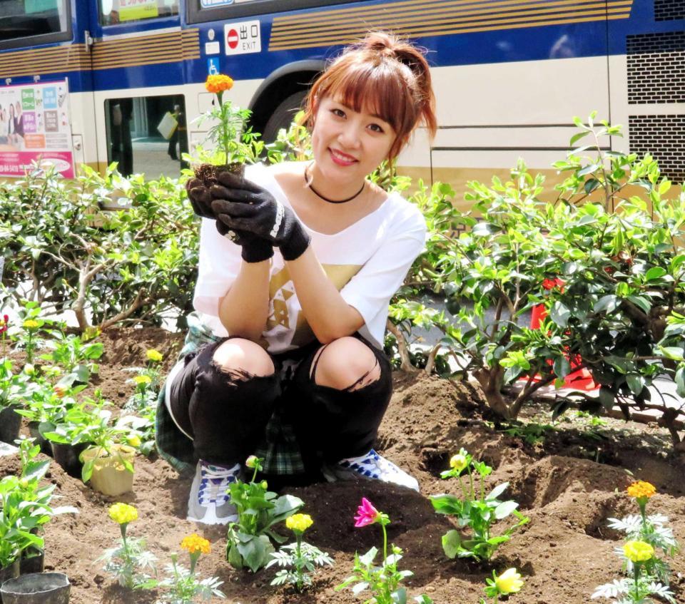 　ボランティア活動に参加した高橋みなみ＝東京・渋谷