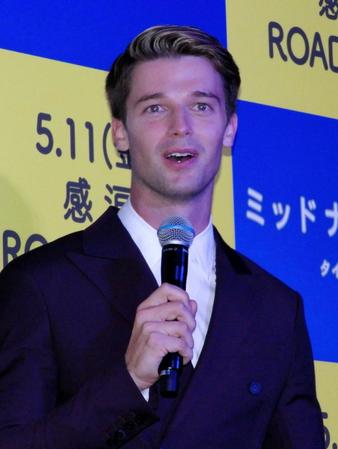 映画「ミッドナイト・サン　～タイヨウのうた～」のジャパンプレミアに登場したパトリック・シュワルツェネッガー＝東京・新宿