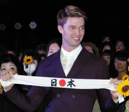映画「ミッドナイト・サン　～タイヨウのうた～」のジャパンプレミアに登場したパトリック・シュワルツェネッガー＝東京・新宿