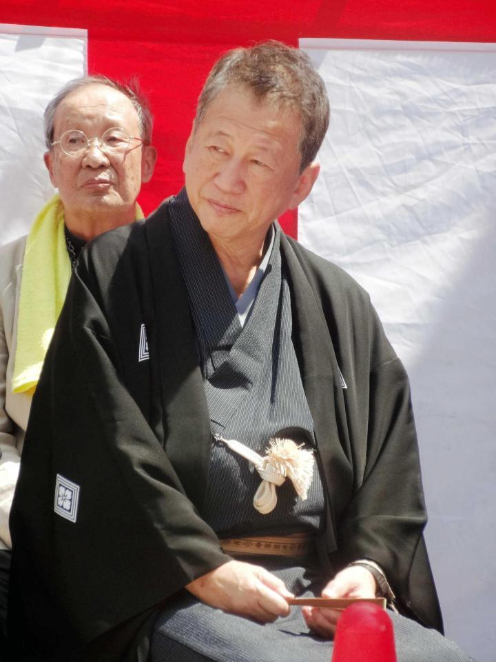 　「春団治まつり」に参加した桂春団治＝大阪府内