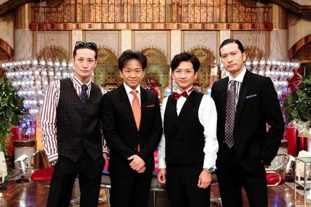 　４人となって初の「ＴＯＫＩＯカケル」の収録を行った（左から）松岡昌宏、城島茂、国分太一、長瀬智也（Ｃ）フジテレビ