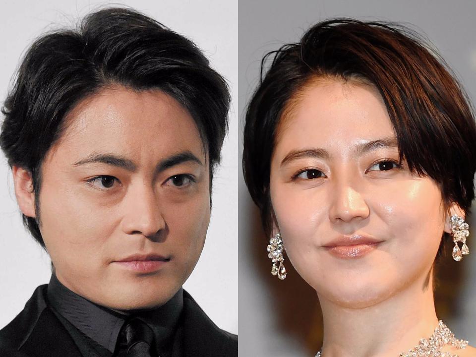 山田孝之（左）と長澤まさみ