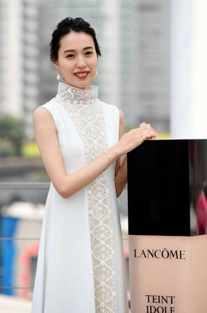 日本のランコムミューズに就任した戸田恵梨香＝東京・品川区のＴーＬＯＴＵＳ　Ｍ（撮影・三好信也）