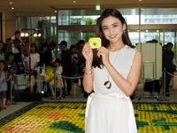 ギネス世界記録挑戦イベントに登場した滝沢眞規子＝神奈川・ＭＡＲＫ　ＩＳ　みなとみらい