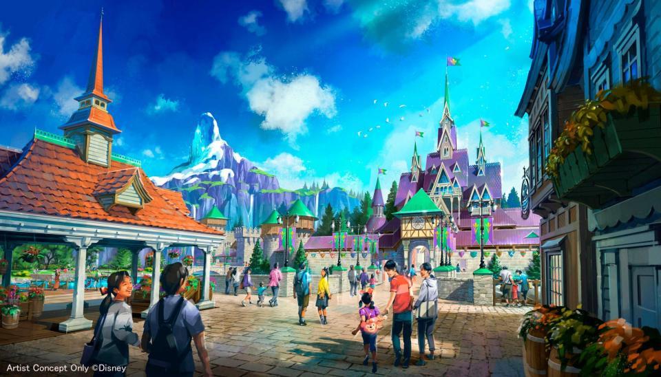 　「アナと雪の女王」をテーマにしたエリア