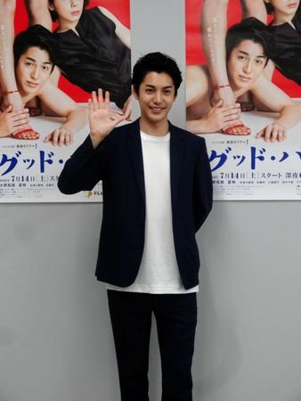 主演ドラマ「グッド・バイ」の会見を行った大野拓朗＝大阪・テレビ大阪