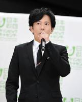 イベントであいさつをする稲垣吾郎＝東京・日本財団パラアリーナ（撮影・開出牧）