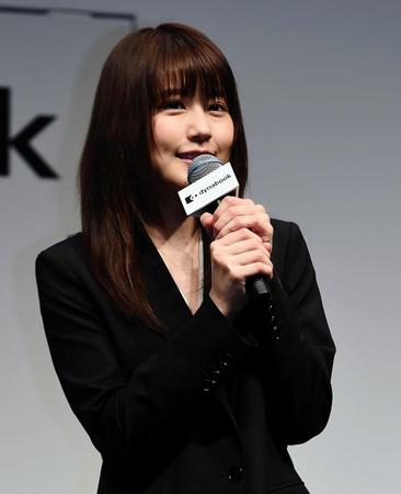 イベントでトークをする有村架純＝ザ・プリンスパークタワー東京（撮影・開出牧）