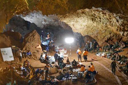 　観光地化に向けた動きが浮上しているタムルアン洞窟＝タイ北部チェンライ（共同）  