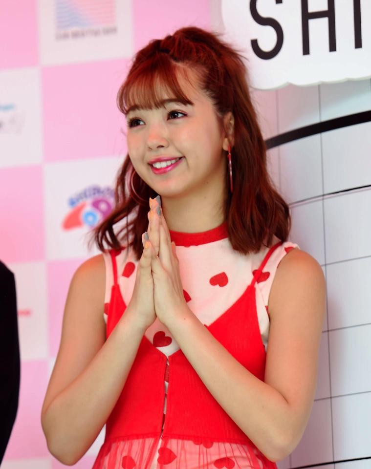 イベントに登場した藤田ニコル＝東京・ＳＨＩＢＵＹＡ１０９（撮影・開出牧）