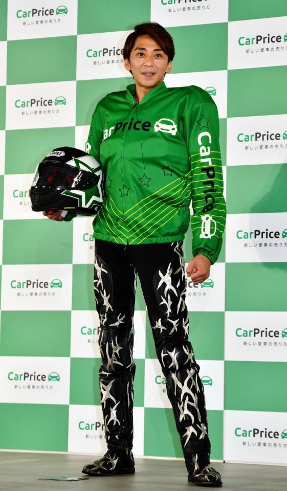 「カープライス」のアンバサダーに就任した森且行＝赤坂ガーデンシティ（撮影・中田匡峻）