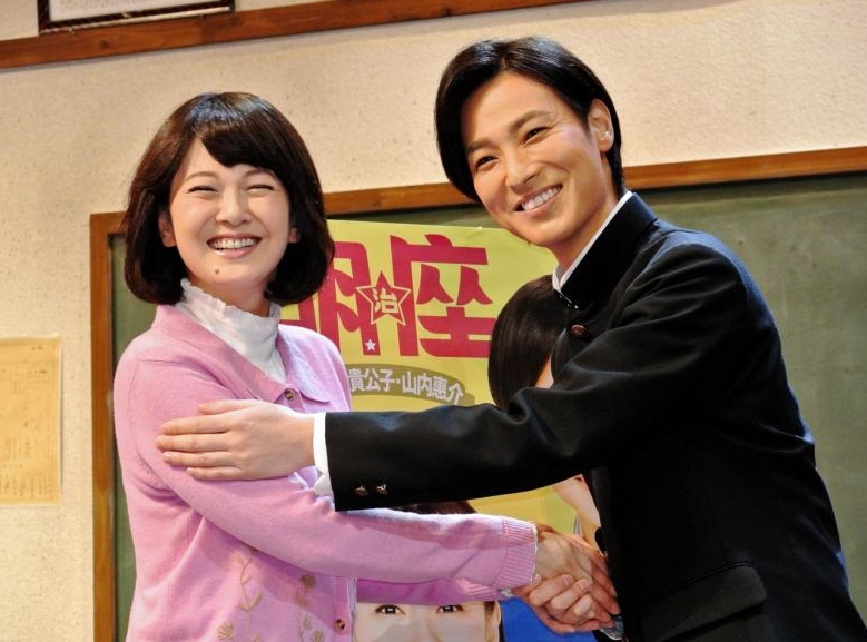 ラブシーンもあるという共演舞台の見どころを語った山内惠介と南野陽子＝東京・明治座
