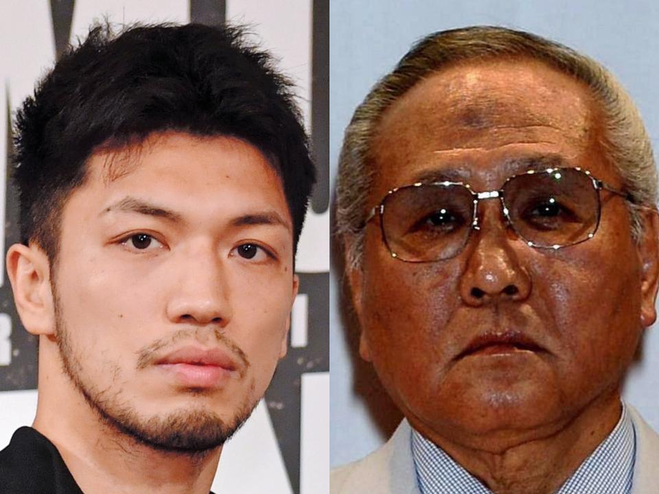 山根明会長（右）と村田諒太