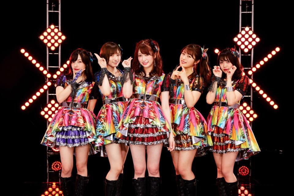ＮＭＢ48内のユニット・Ｑｕｅｅｎｔｅｔの（左から）村瀬紗英、太田夢莉、吉田朱里、渋谷凪咲、植村梓