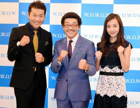 　（左から）くりぃむしちゅー・上田晋也、具志堅用高氏、板野友美