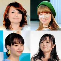 　（左上から時計回りに）中澤、保田、紺野、藤本