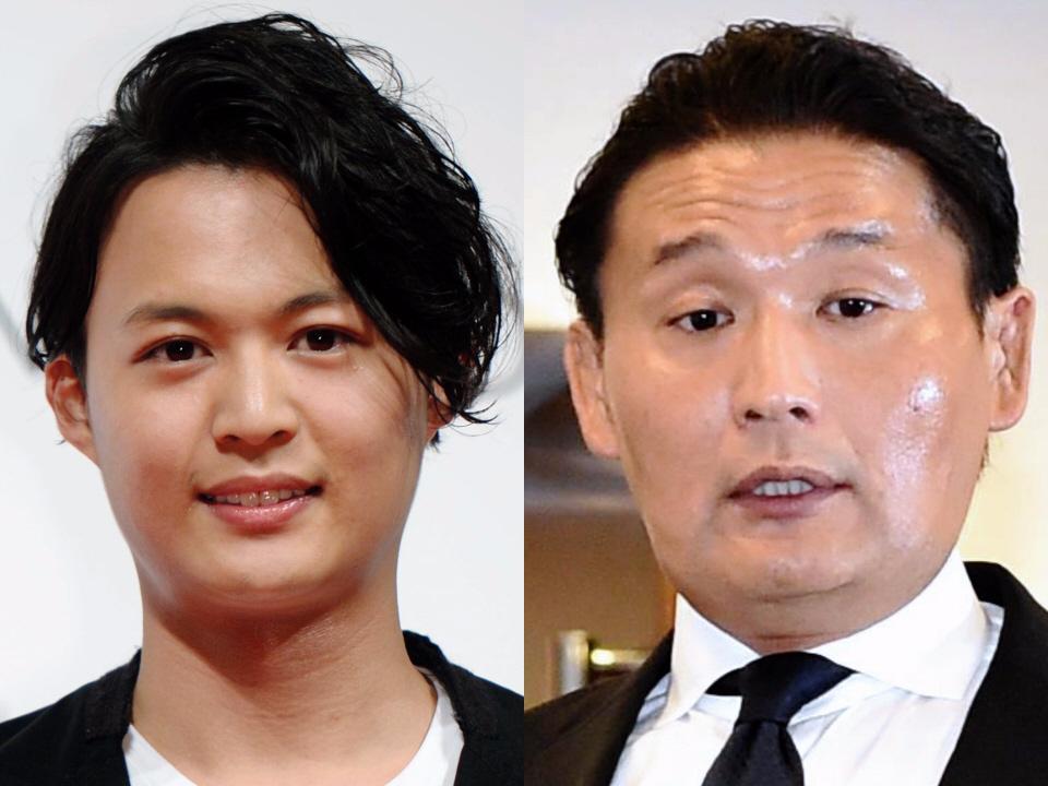 　花田優一（左）と元貴乃花親方