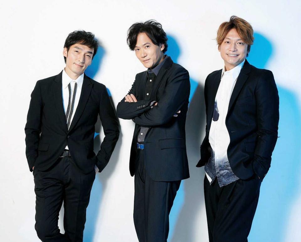 　来年１月１日に生放送の正月特番が決まった（左から）草なぎ剛、稲垣吾郎、香取慎吾