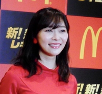 日本マクドナルド「新！新！新！レギュラー」キャンペーン発表会に登場した指原莉乃＝東京・スタジオＭ