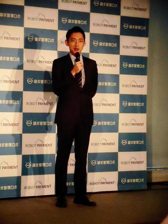 新ＣＭに出演する小泉孝太郎＝東京・赤坂