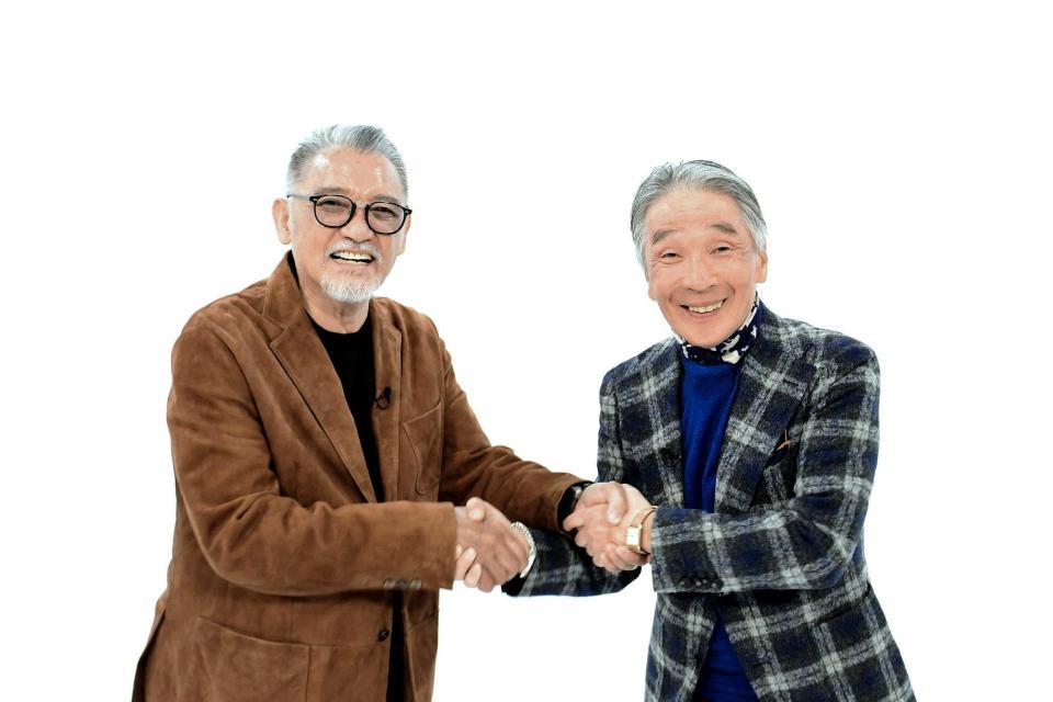 　９年ぶりに共演した萩原健一（左）と堺正章　