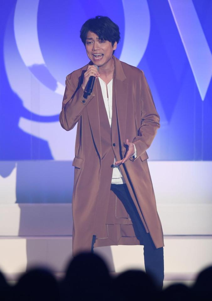 歌声で大人女子を魅了する山崎育三郎＝東京・渋谷ヒカリエ（撮影・金田祐二）