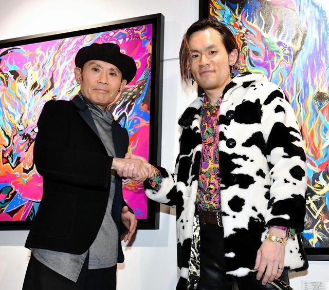 片岡鶴太郎 次男の個展に感激「一生を賭けるものができたことを祝福