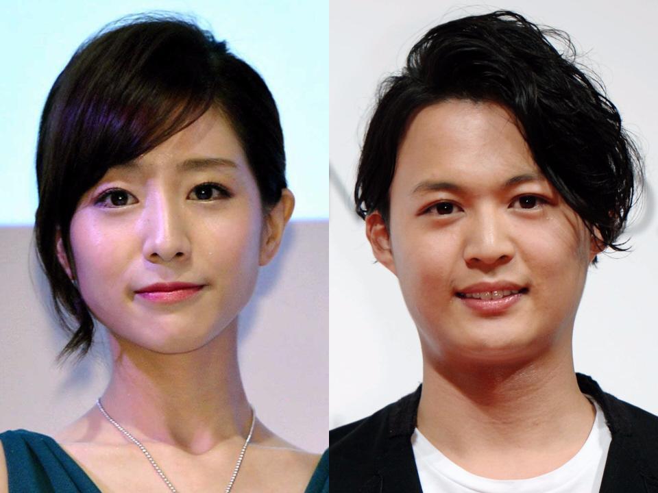 　田中みな実アナウンサー（左）と花田優一