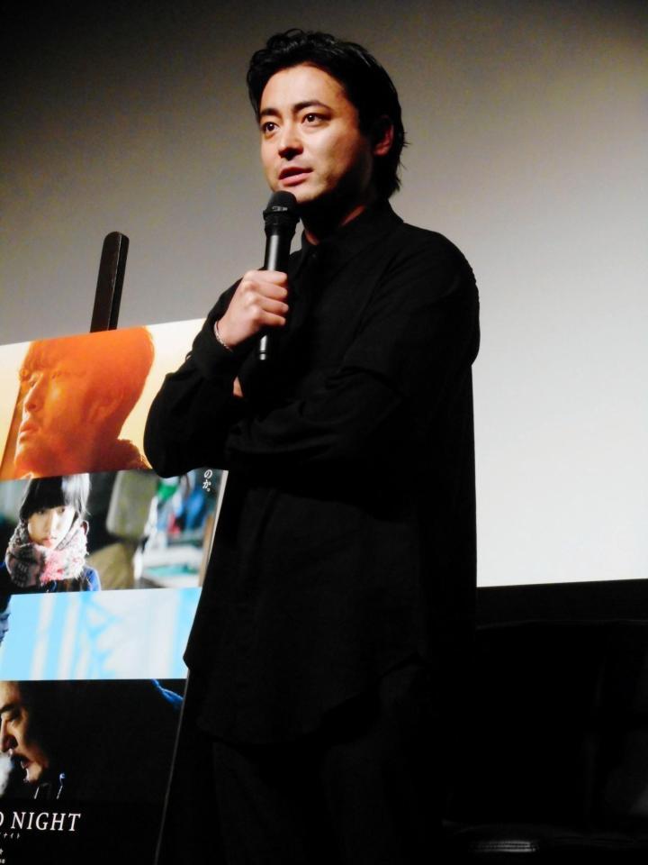 映画「デイアンドナイト」女子中高生試写会イベントに登場した山田孝之＝東京・神楽座