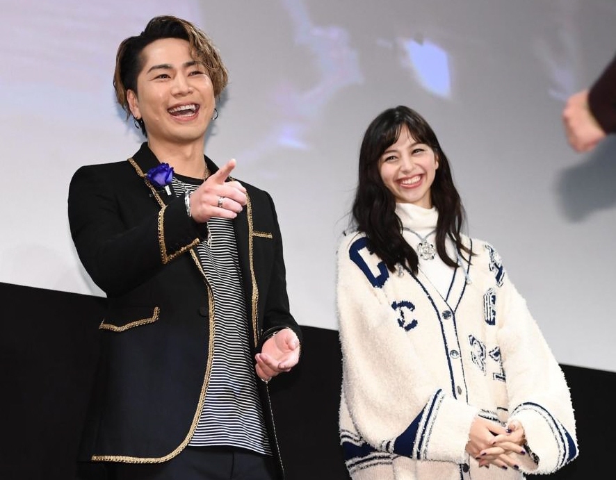 ｊｓｂ登坂広臣 中条あやみと映画 雪の華 ジャパンプレミア 芸能 デイリースポーツ Online