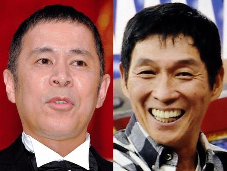 　ナインティナイン・岡村隆史（左）と明石家さんま