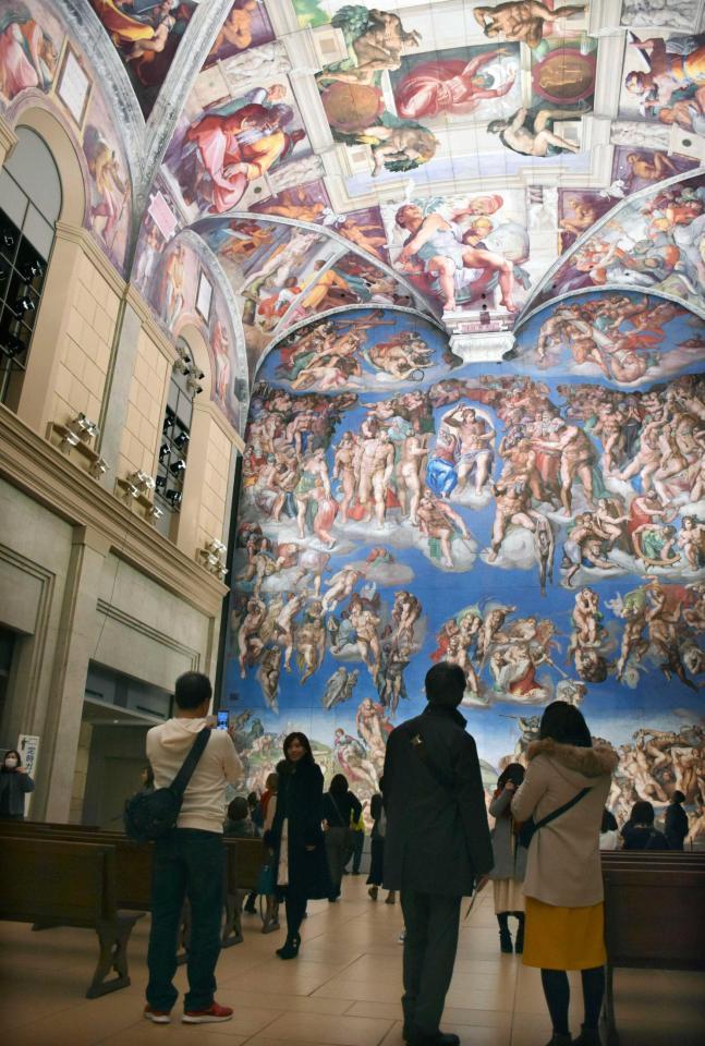 　昨年のＮＨＫ紅白歌合戦で米津玄師が曲を披露した大塚国際美術館のホール＝徳島県鳴門市  