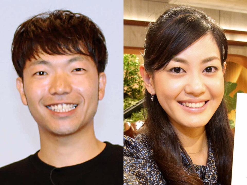 結婚を発表したアキナの秋山賢太とＡＢＣテレビの塚本麻里衣アナウンサー