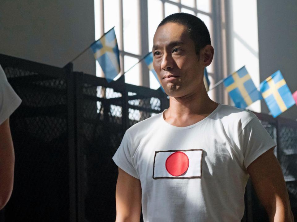 ストックホルム五輪に挑む金栗四三を演じる中村勘九郎